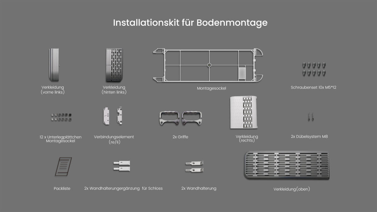 SigenStor Installation Kit for Ground-mounted